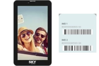 How to find the IMEI code on SKY Platinum 7-0