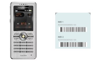 How to find the IMEI code on R300 Radio