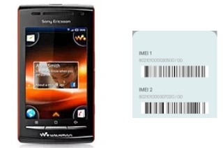 How to find the IMEI code on Sony Ericsson W8