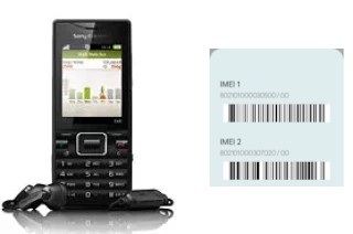 How to find the IMEI code on Sony Ericsson Elm