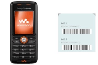 How to find the IMEI code on W200