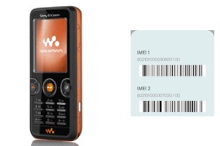 How to find the IMEI code on W610