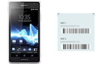 How to see the IMEI code in Xperia GX SO-04D