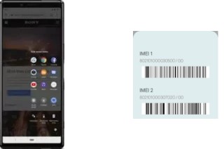 How to see the IMEI code in Xperia 1