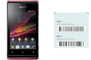 How to find the IMEI code on Xperia E