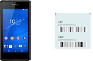 How to find the IMEI code on Xperia E3 4G