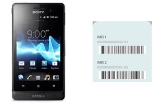 How to see the IMEI code in Xperia go