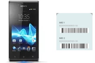 How to find the IMEI code on Xperia J