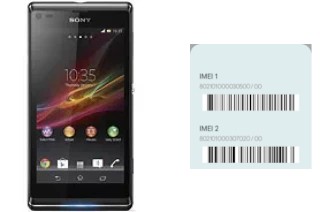 How to see the IMEI code in Xperia L