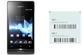 How to find the IMEI code on Xperia miro