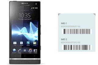 How to find the IMEI code on Xperia SL