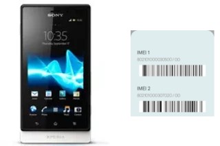 How to see the IMEI code in Xperia sola