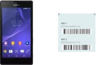 How to see the IMEI code in Xperia T3 3G