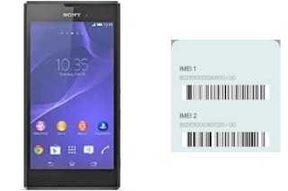 How to find the IMEI code on Xperia T3