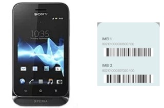 How to find the IMEI code on Xperia tipo