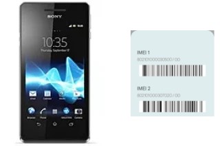 How to see the IMEI code in Xperia V