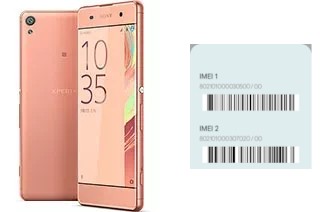 How to see the IMEI code in Xperia XA