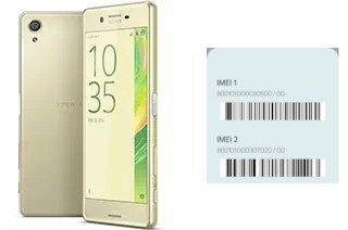 How to see the IMEI code in Xperia X