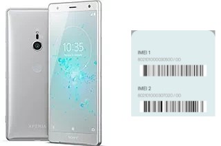 How to see the IMEI code in Xperia XZ2