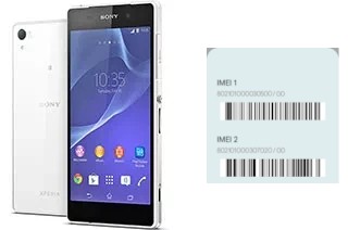 How to see the IMEI code in Xperia Z2