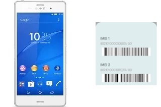 How to see the IMEI code in Xperia Z3 Dual