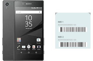 How to see the IMEI code in Xperia Z5 Dual