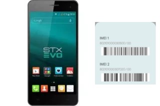 How to find the IMEI code on STX EVO