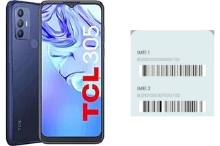 How to find the IMEI code on TCL 305