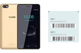 How to see the IMEI code in Tecno F2