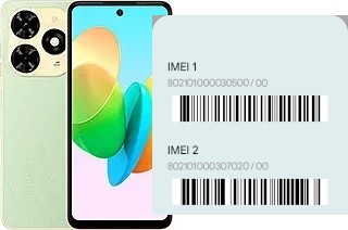 How to see the IMEI code in Spark 20P