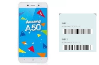 How to find the IMEI code on Amazing A50