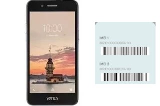 How to find the IMEI code on Venus V3 5020