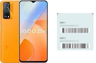 How to find the IMEI code on iQOO Z5x