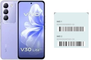 How to find the IMEI code on V30 Lite (ME)