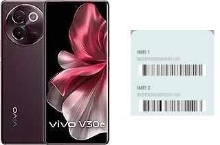 How to see the IMEI code in V30e