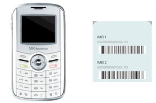 How to find the IMEI code on VK5000