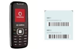 How to find the IMEI code on Vodafone 226