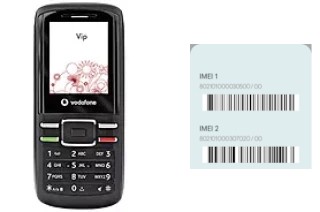 How to find the IMEI code on Vodafone 231