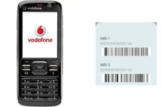 How to find the IMEI code on Vodafone 725