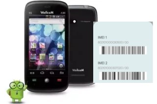 How to find the IMEI code on WellcoM A86