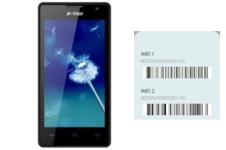 How to find the IMEI code on X-TIGI X1