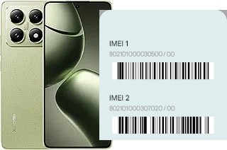 How to see the IMEI code in Xiaomi 14T