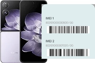 How to see the IMEI code in Mix Flip