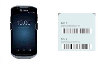 How to see the IMEI code in TC57