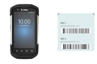 How to find the IMEI code on TC72