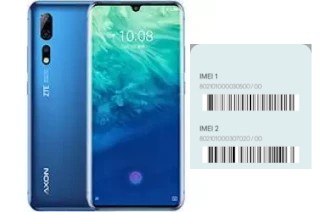 How to see the IMEI code in Axon 10 Pro