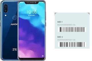 How to see the IMEI code in Axon 9 Pro