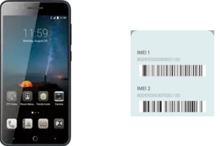 How to see the IMEI code in Blade A612