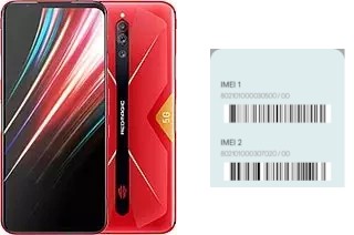 How to find the IMEI code on nubia Red Magic 5G