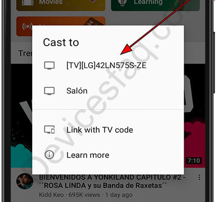 Devices connected to the same Wi-Fi network